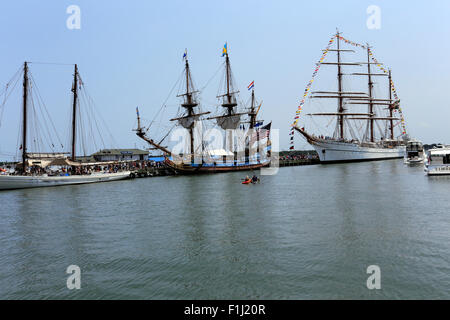 Tall Ship festival porto Greenport Long Island New York Foto Stock