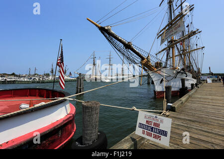 Tall Ship festival porto Greenport Long Island New York Foto Stock