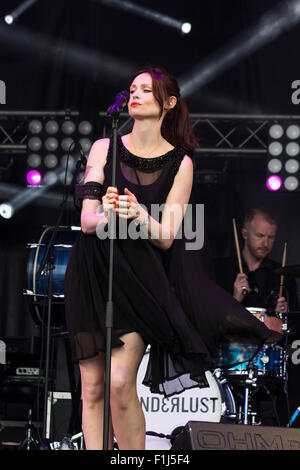 Sophie Ellis-Bextor a South Tyneside Festival di domenica 26 luglio 2015 Foto Stock