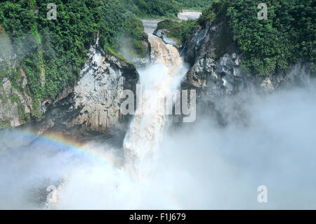 San Rafael cade. La cascata più grande in Ecuador Foto Stock