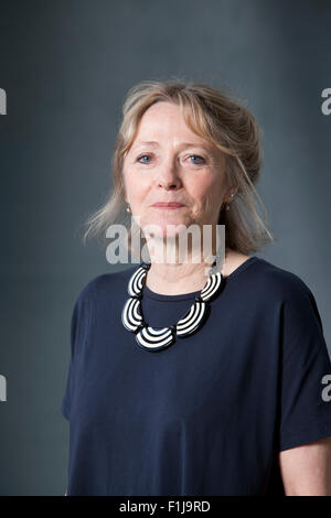 Lennie Goodings, publisher per Virago premere. Edinburgh International Book Festival 2015. Edimburgo, Scozia. 15 Agosto 2015 Foto Stock