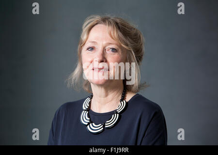 Lennie Goodings, publisher per Virago premere. Edinburgh International Book Festival 2015. Edimburgo, Scozia. 15 Agosto 2015 Foto Stock