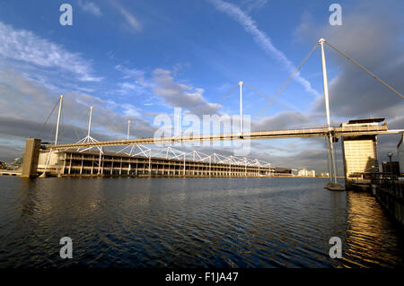 Il Footbridge a ExCel Arena Foto Stock