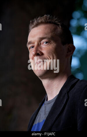 David Stephen Mitchell, il romanziere inglese a Edinburgh International Book Festival 2015. Edimburgo, Scozia. 15 Agosto 2015 Foto Stock