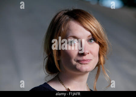 Kirsten Innes, Scottish autore e giornalista, all'Edinburgh International Book Festival 2015. Edimburgo, Scozia. 15 Agosto 2015 Foto Stock