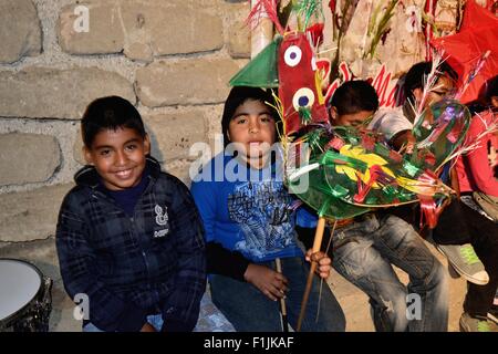 Lanterna - San Lucas de Colan chiesa - Fiestas de la Virgen de las Mercedes in COLAN. Dipartimento di Piura .PERÙ Foto Stock