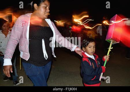 Lanterna - San Lucas de Colan chiesa - Fiestas de la Virgen de las Mercedes in COLAN. Dipartimento di Piura .PERÙ Foto Stock