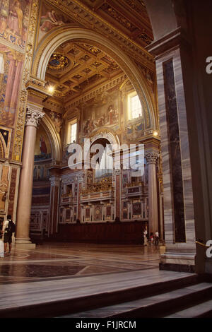 Frammento di interno della Loggia delle Benedizioni, Roma, Italia Foto Stock