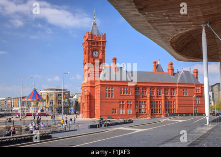 Pier House per la Baia di Cardiff Cardiff Galles Wales Foto Stock