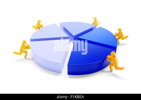 Concetto di lavoro di squadra Foto Stock