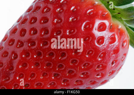 Texture di fragola Foto Stock