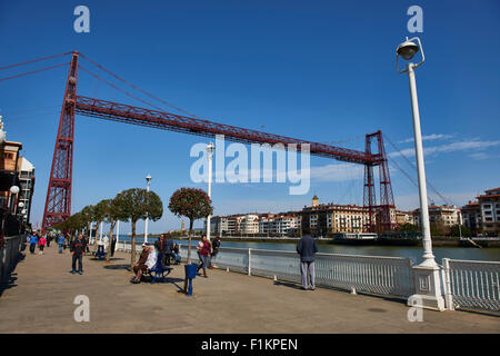 Puente de Bizcaya (Transporter Bridge), Portugalete, Biscaglia, Paese Basco, Euskadi, Spagna, Europa Foto Stock