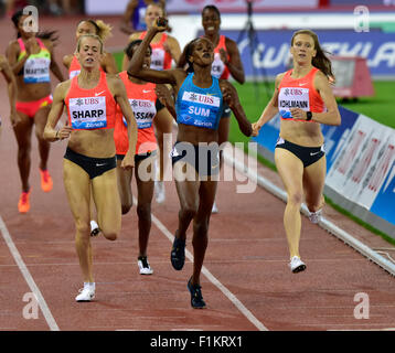 Zurigo, Svizzera. 03Sep, 2015. Eunice Jepkoech somma (KEN) vince la donna 800m Diamond gara al 2015 IAAF Diamond League meeting di atletica a Zurigo. Credito: Erik Tham/Alamy Live News Foto Stock