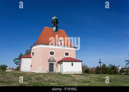 Barocca chiesa di pellegrinaggio. Antonio di Padova, Znojmo, Hradiste, Sud Moravia Repubblica Ceca, Europa Foto Stock