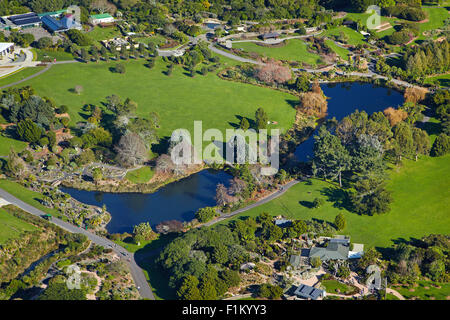 Auckland regionale giardini botanici, Manurewa, Auckland, Isola del nord, Nuova Zelanda - aerial Foto Stock