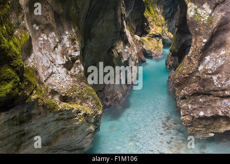 Il Tolmin gole, il Parco Nazionale del Triglav, Slovenia Foto Stock