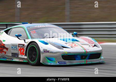 Sepang, Malesia. 04 Sep, 2015. Close up di italiano auto Ferrari n. 12 al Festival asiatico di velocità di corsa, Sepang, Malesia Credito: Chung Jin Mac/Alamy Live News Foto Stock