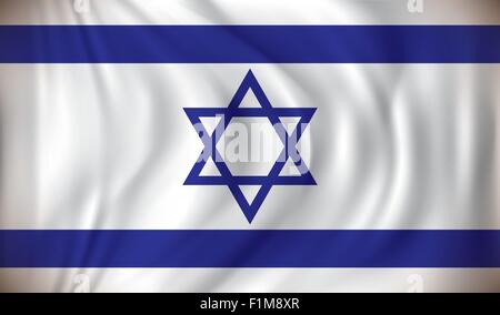 Bandiera di Israele - illustrazione vettoriale Illustrazione Vettoriale