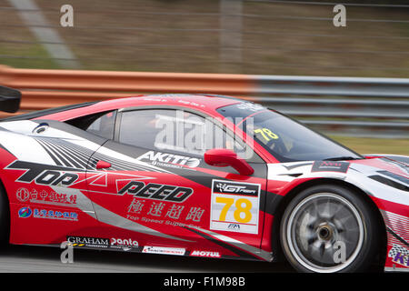 Sepang, Malesia. 04 Sep, 2015. Close up di italiano auto Ferrari n. 78 al Festival asiatico di velocità di corsa, Sepang, Malesia Credito: Chung Jin Mac/Alamy Live News Foto Stock