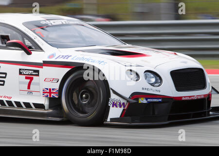 Sepang, Malesia. 04 Sep, 2015. Close up British Bentley auto n. 7 al Festival asiatico di velocità di corsa, Sepang, Malesia Credito: Chung Jin Mac/Alamy Live News Foto Stock