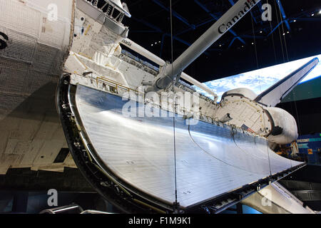 Atlantis Space Shuttle al Kennedy Space Center, Florida. Foto Stock