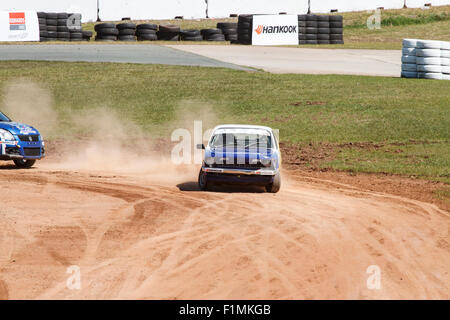 Brisbane, Australia. Il 4 settembre, 2015. Giorno 1 del round inaugurale del nuovo Sidchrome Extreme Rallycross campionato di serie essendo mantenuto a Lakeside Park, Brisbane, la capitale del Queensland, Australia, il 4 e 5 settembre 2015 Credit: Giovanni Quixley/Alamy Live News Foto Stock