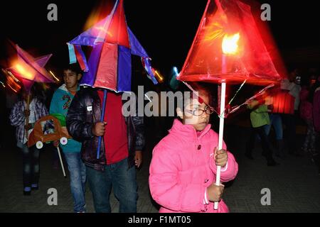 Lanterna - San Lucas de Colan chiesa - Fiestas de la Virgen de las Mercedes in COLAN. Dipartimento di Piura .PERÙ Foto Stock