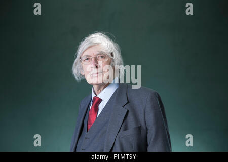 Ted Honderich è un canadese nato filosofo britannico, a Edinburgh International Book Festival 2015. Edimburgo, Scozia. Foto Stock