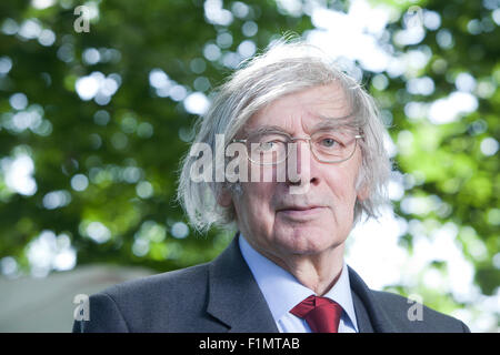 Ted Honderich è un canadese nato filosofo britannico, a Edinburgh International Book Festival 2015. Edimburgo, Scozia. Foto Stock