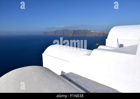Tipica casa bianca Oia - Santorini Grecia Foto Stock