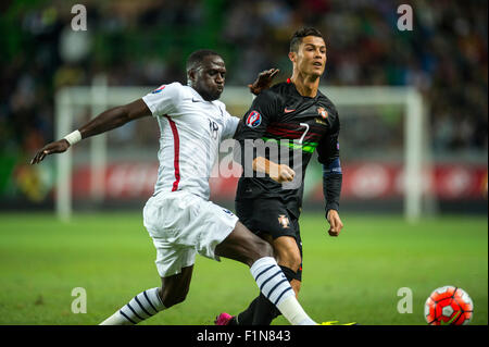 Il Portogallo. Il 4 settembre, 2015. Euro2016 qualifiche: Portogallo v Francia. Preparazione gioco per l'Unione 2016 tra il Portogallo(0) e Francia(1). Credito: Gonçalo Silva/Alamy Live News Foto Stock