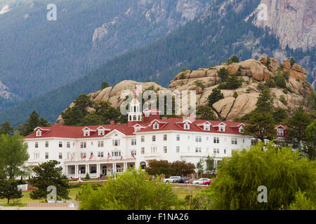 Estes Park, COLORADO - La Stanley Hotel. Foto Stock