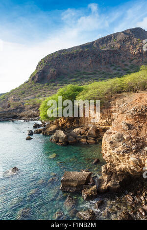 Tarrafal coste selvagge nell'isola di Santiago in Capo Verde - Cabo Verde Foto Stock