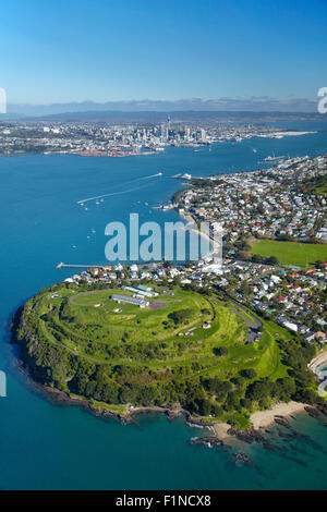 Testa del nord, Devonport, Auckland, Isola del nord, Nuova Zelanda - aerial Foto Stock