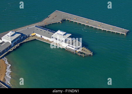 Ferry Terminal, Devonport, Auckland, Isola del nord, Nuova Zelanda - aerial Foto Stock