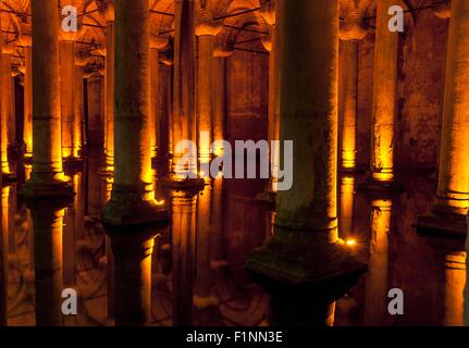 Famosa località turistica di Istanbul - Basilica Cistern Foto Stock