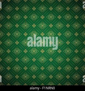 Illustrazione Vettoriale della linea thai background pattern,arte asiatica sfondo Illustrazione Vettoriale