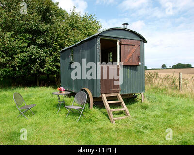 Capanna di pastori disponibili per vacanze, Milton Abbas, Dorset, Regno Unito Foto Stock