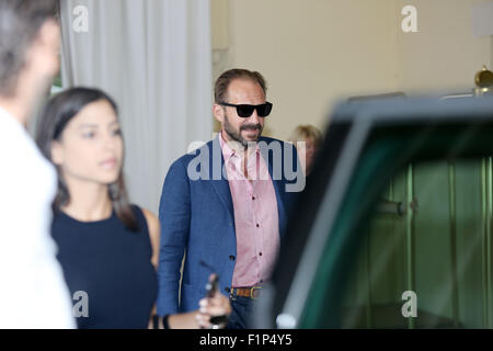 Venezia, Italia. 5 Settembre, 2015. Ralph Fiennes avvistamenti presso Hotel Excelsior durante la 72a Mostra del Cinema di Venezia il 5 settembre,2015 a Venezia Credit: Andrea Spinelli/Alamy Live News Foto Stock