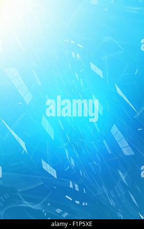 Luce blu Corporate sfondo verticale con luce Spot nell angolo in alto a sinistra. Molto elegante e moderno Baby Blue Background dell'azienda. Foto Stock