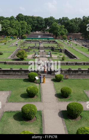 Shaniwar wada giardini in Pune India Foto Stock