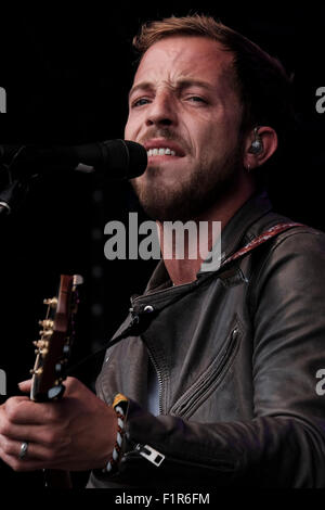 James Morrison suona ad un Festival No.6 su 06/09/2015 in Portmeirion, Gwynedd, il Galles del Nord. Persone nella foto: James Morrison. Foto di Julie Edwards/Alamy Live News Foto Stock