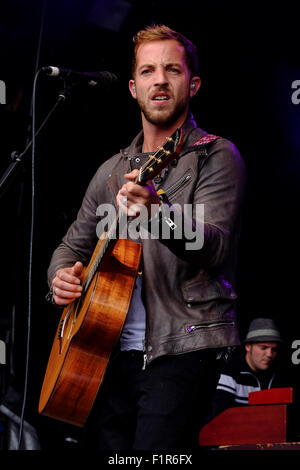 James Morrison suona ad un Festival No.6 su 06/09/2015 in Portmeirion, Gwynedd, il Galles del Nord. Persone nella foto: James Morrison. Foto di Julie Edwards/Alamy Live News Foto Stock