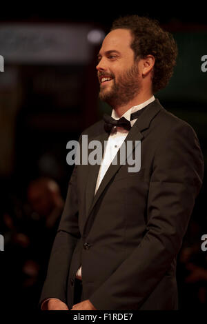 Venezia, Italia. 05 Sep, 2015. Direttore Drake Doremus al gala screening per il film è uguale alla 72a Mostra del Cinema di Venezia, sabato 5 settembre 2015, Venezia Lido, Italia. Credito: Doreen Kennedy/Alamy Live News Foto Stock