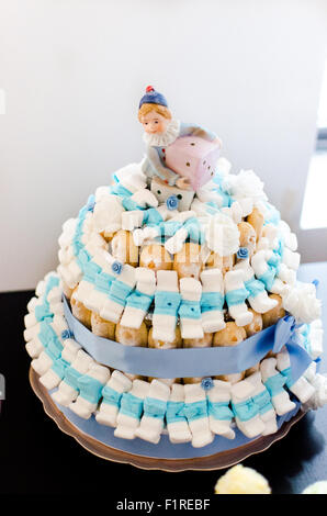 Blu per la torta di compleanno per bambini Foto Stock