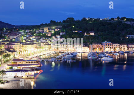 Porto Azzurro, Isola d'Elba, Provincia di Livorno, Toscana, Italia, Europa Foto Stock