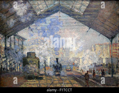 La stazione di Saint-Lazare 1877 da Claude Monet 1840-1926 Foto Stock