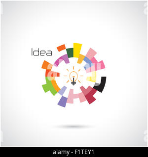 Creative Circle abstract logo design modello. Aziendale Corporate technology creative logotipo simbolo. Foto Stock