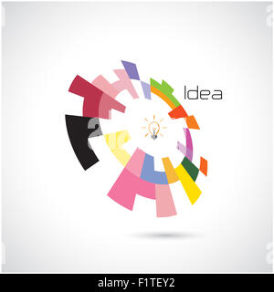 Creative Circle abstract logo design modello. Aziendale Corporate technology creative logotipo simbolo. Foto Stock