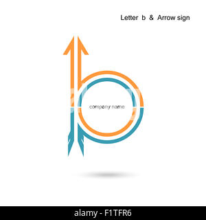 Creative lettera b icona logo astratto modello di disegno. Aziendali e istruzione logotipo creativo simbolo. Foto Stock